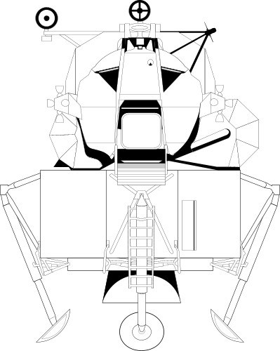 Lunar Excursion Module; Space, United States, One, Mile, Up, Lunar, Excursion, Module
