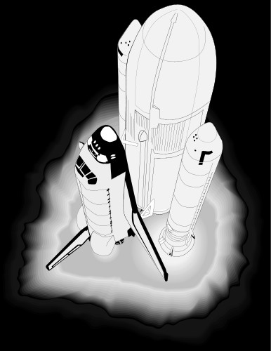 Shuttle Launch; Space