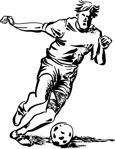 Dribble; Football, Ball, Soccer, Player, Sport