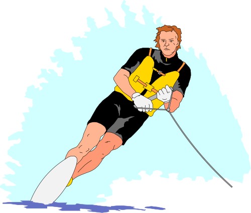 Water skier; Waterski, Water, Ski