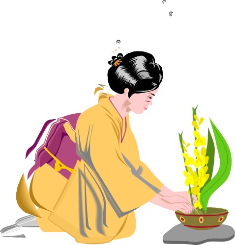 Ikebana; People, Traditional, Corel, Ikebana