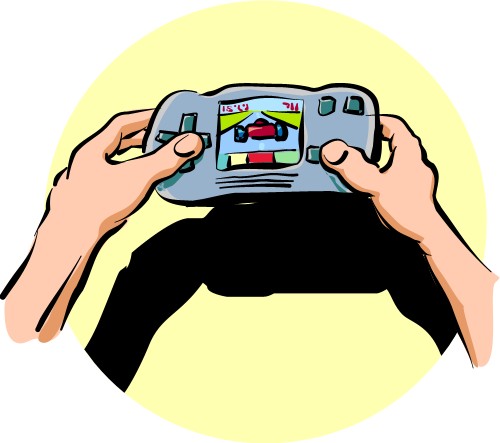 Hand-held Game; Game, Computer, Leisure, Cartoon
