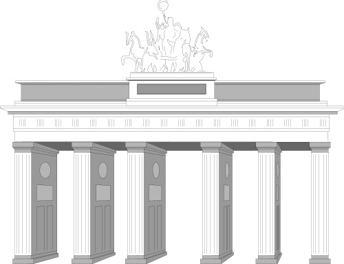 Brandenburg Gate; Travel, Europe, Management, Graphics, Brandenburg, Gate