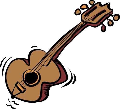 Cartoon guitar; Guitar, Music, Instrument, Cartoon