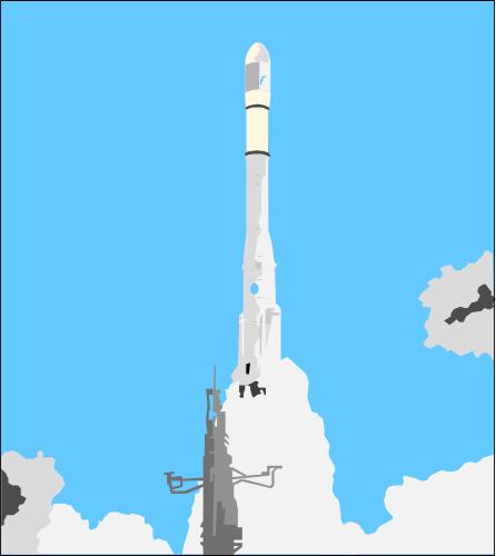 Взлетающая ракета; Место, Ракета, Наука, Ариан, Космос