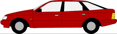 Красный автомобиль Ровер; Транспорт