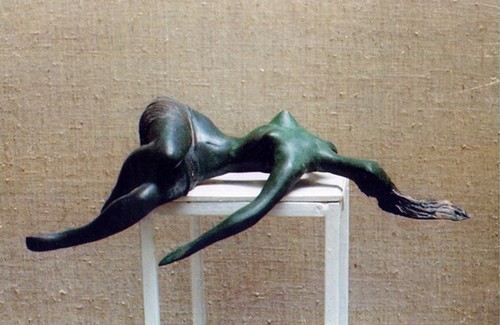 Mila; 2001 year; bronze; 35x17x10 sm