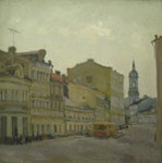 On the Balchug street, Old Moscow. City landscape