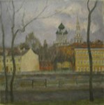 Площадь Репина, Старая Москва. Городской пейзаж