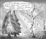 Зимой и летом, Карикатура, просмотров: 4450