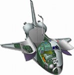 Орбитальный самолет Спейс Шаттл, Космос, просмотров: 3404