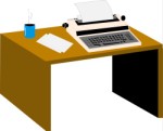 Typewriter on a desk, Business