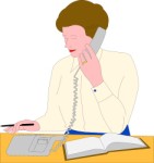 Деловая женщина, говорящая по телефону, Бизнес