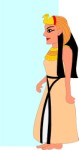 Женщина в древнем египетском платье, Мультфильмы