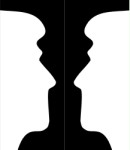 Silhouette of two heads, Graphics