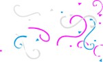 Party streamers, Graphics