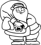 Santa with sack, Holidays