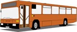 Brown bus, Transport