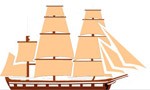 Clipper in full sail, Transport