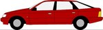 Красный автомобиль Ровер, Транспорт