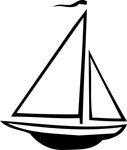 Силуэт яхты, Транспорт, просмотров: 6264